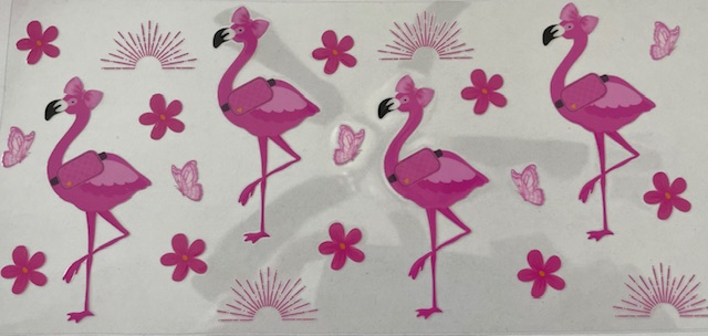 Flamingo with bow