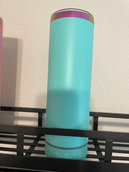 20 oz Bluetooth Speaker Tumbler - Light Blue