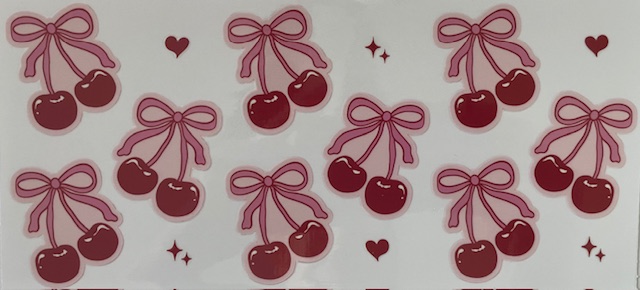 Cherries with bows