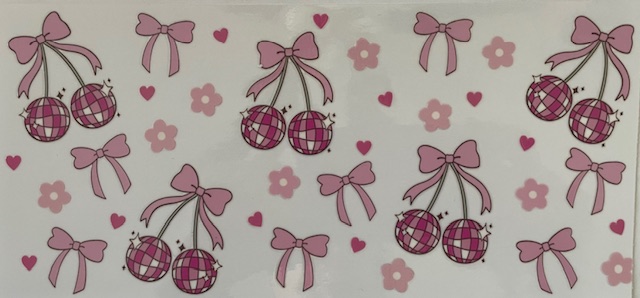 Cherry and disco ball