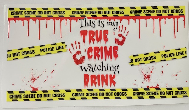True crime watching drink