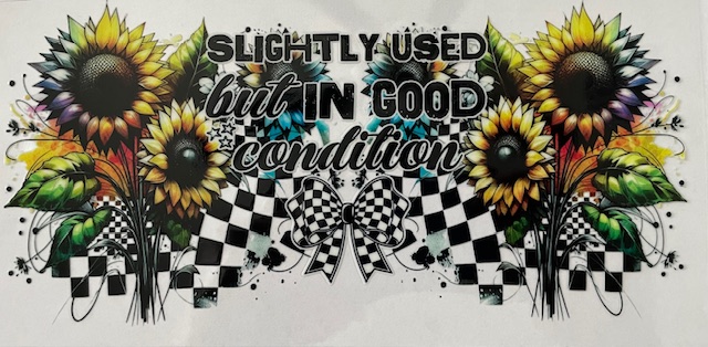 Slightly used but in good condition