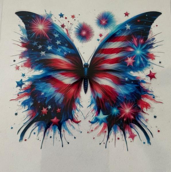 Patriotic butterfly