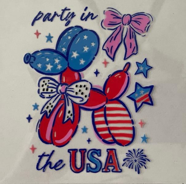 Patriotic - Balloon dog Party in the USA