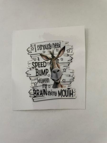 I Seriously need  speed bump - 3 inch decal