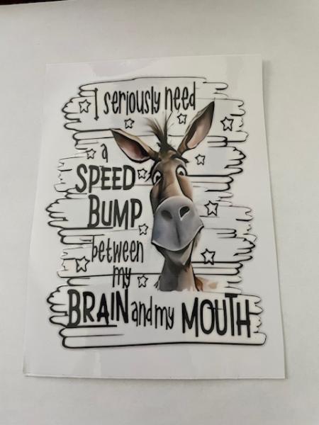 I Seriously need  speed bump - 5 inch decal