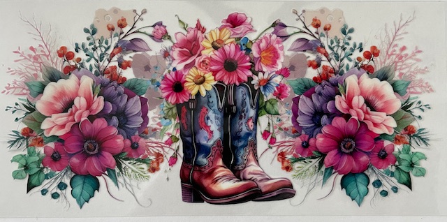 Boots and flowers