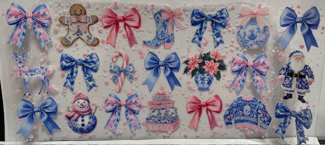 Christmas Bows, Santa, Gingerbread