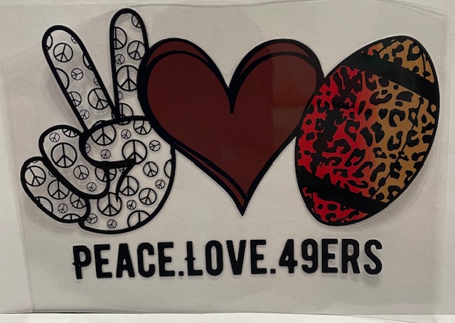 Football - Peace, Love, 49ers