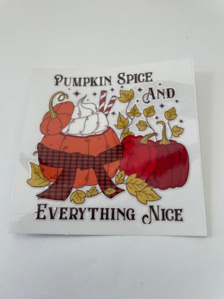 Pumpkin spice and everything nice
