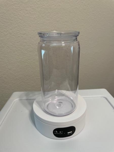 16 OZ PLASTIC Tumbler - CLEAR Lid