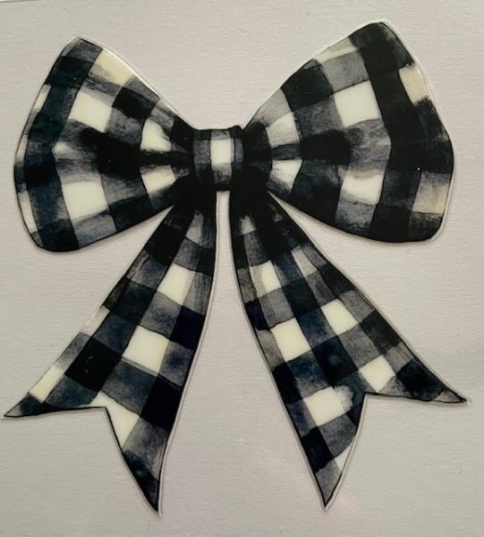 Bows - Black & White Checkered