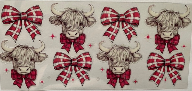 Christmas Cows w/bows