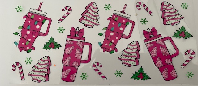 Christmas cup and cake