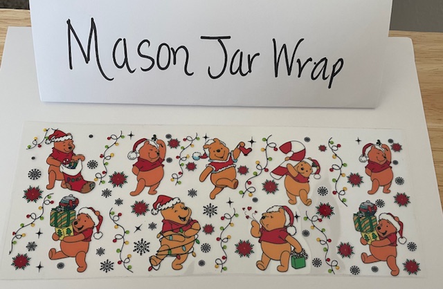 Mason Jar Wrap - Pooh
