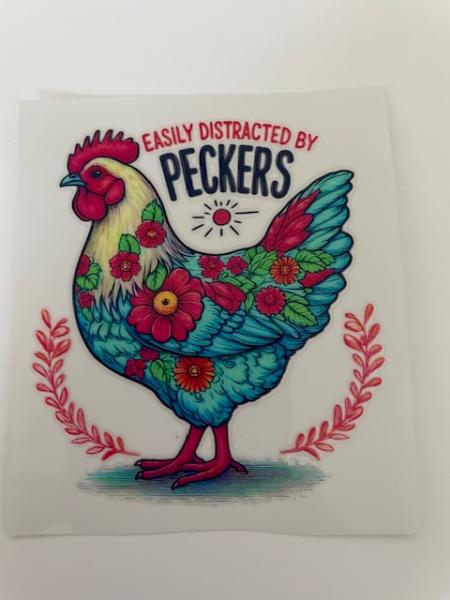 Easily distracted by peckers