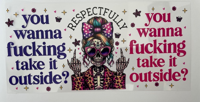 Skeleton - you wanna fucking take it outside