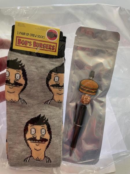 Gift Pack - Bob's Burgers Socks and beaded pen