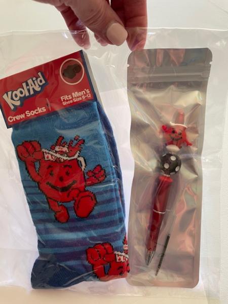 Gift Pack - Kool Aid Socks and beaded pen