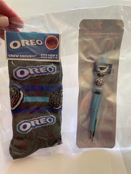 Gift Pack - Oreo Socks and beaded pen