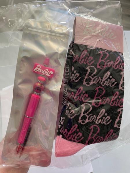 Gift Pack - Barbie Socks and beaded pen