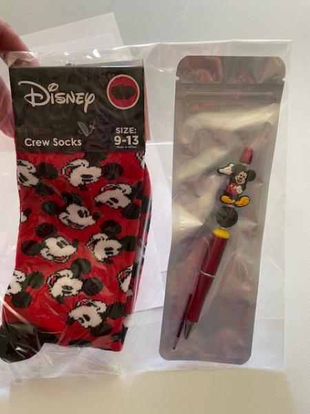 Gift Pack - Mickey Socks and beaded pen