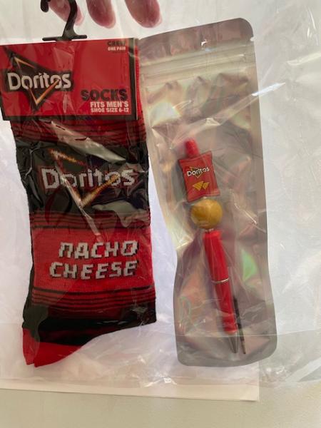 Gift Pack - Doritos Socks and beaded pen
