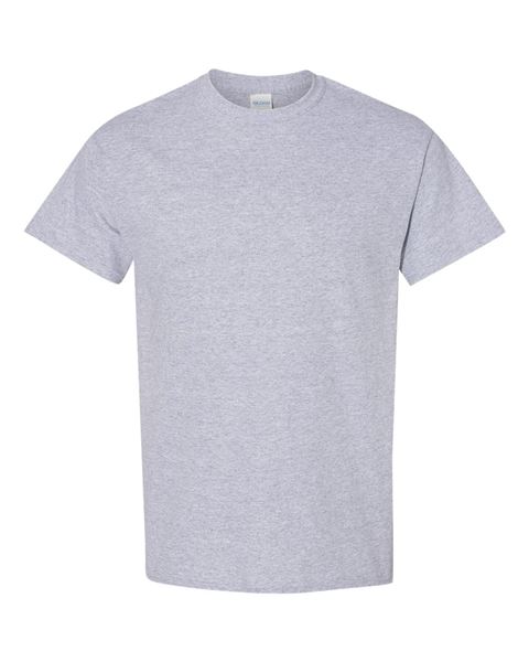 Gildan - SPORT GREY - Adult Short Sleeve T-Shirt - 100% preshrunk cotton - Sizes S-5X