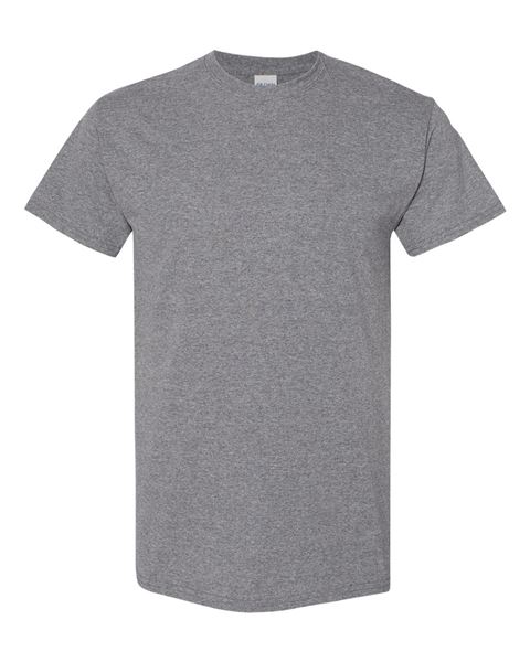Gildan - GRAPHITE HEATHER - Adult Short Sleeve T-Shirt - 100% preshrunk cotton - Sizes S-5X