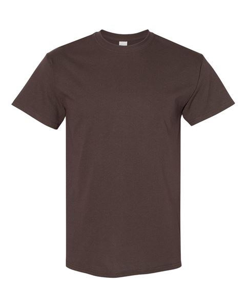 Gildan - DARK CHOCOLATE - Adult Short Sleeve T-Shirt - 100% preshrunk cotton - Sizes S-5X