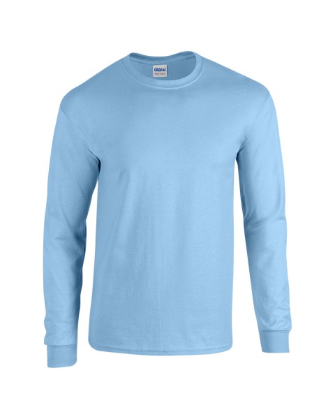 Gildan - LIGHT BLUE - Adult Long Sleeve T-Shirt - 100% preshrunk cotton - Sizes S-3X