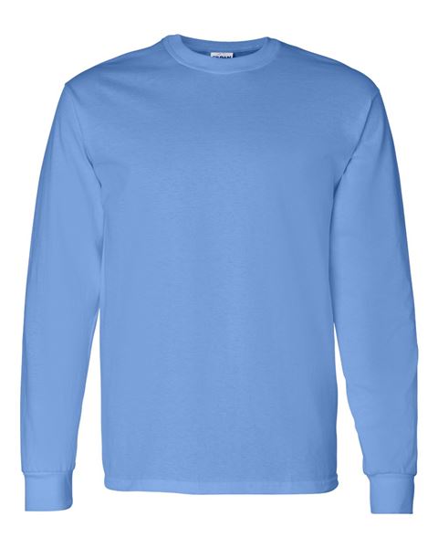 Gildan - CAROLINA BLUE - Adult Long Sleeve T-Shirt - 100% preshrunk cotton - Sizes S-3X