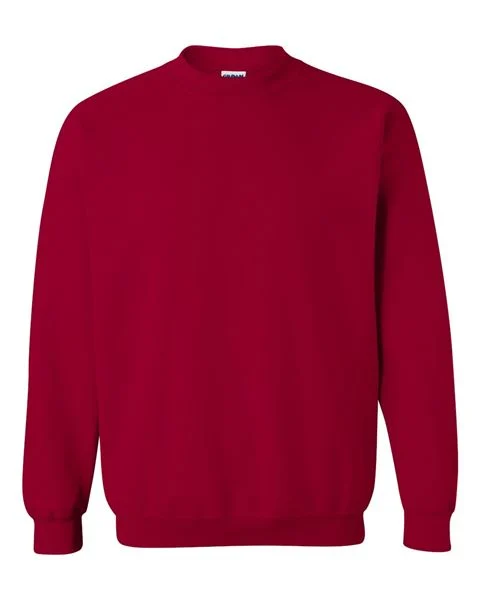 Gildan - CARDINAL RED - Adult Crewneck Sweatshirt - 50/50 pre-shrunk cotton/polyester - Sizes S-3X