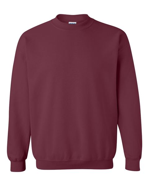 Gildan - MAROON - Adult Crewneck Sweatshirt - 50/50 pre-shrunk cotton/polyester - Sizes S-3X