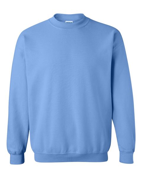 Gildan - CAROLINA BLUE - Adult Crewneck Sweatshirt - 50/50 pre-shrunk cotton/polyester - Sizes S-3X