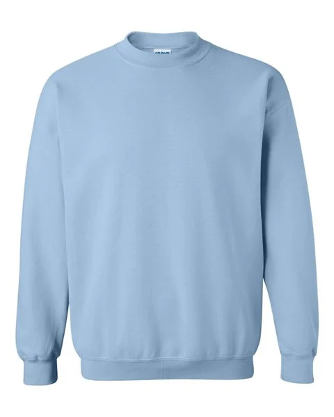 Gildan - LIGHT BLUE - Adult Crewneck Sweatshirt - 50/50 pre-shrunk cotton/polyester - Sizes S-3X