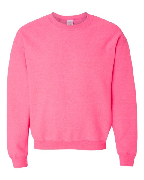 Gildan - SAFETY PINK - Adult Crewneck Sweatshirt - 50/50 pre-shrunk cotton/polyester - Sizes S-3X