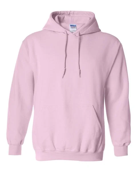 Gildan - LIGHT PINK - Adult Hoodie - 50/50 cotton/polyester - Sizes S-5X