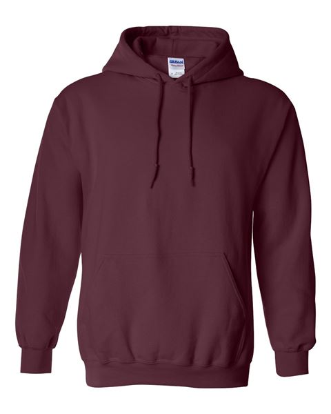 Gildan - MAROON - Adult Hoodie - 50/50 cotton/polyester - Sizes S-5X