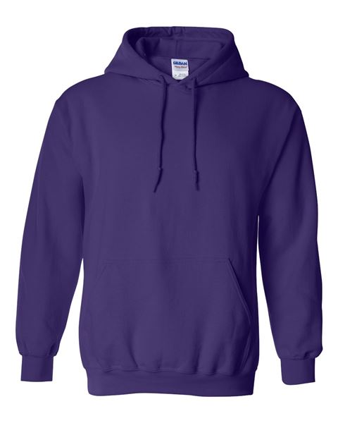 Gildan - PURPLE - Adult Hoodie - 50/50 cotton/polyester - Sizes S-5X