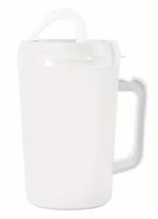 34oz Plastic Travel Cup - BPA Free - White