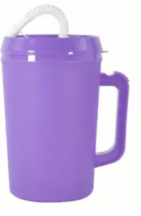 34oz Plastic Travel Cup - BPA Free - Purple