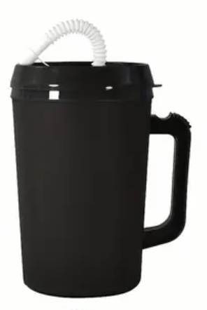 34oz Plastic Travel Cup - BPA Free - Black