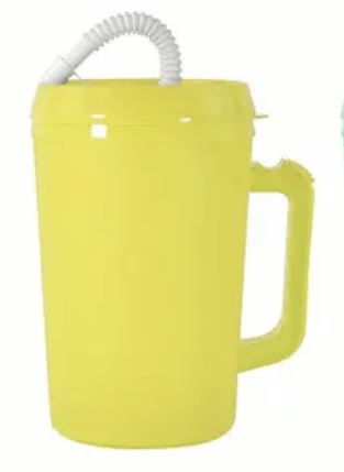 34oz Plastic Travel Cup - BPA Free - Yellow