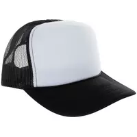 Otto Black & White Trucker Hat - Foam, Polyester, Mesh