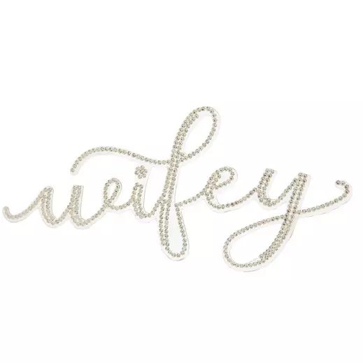 Rhinestone Wifey Patch