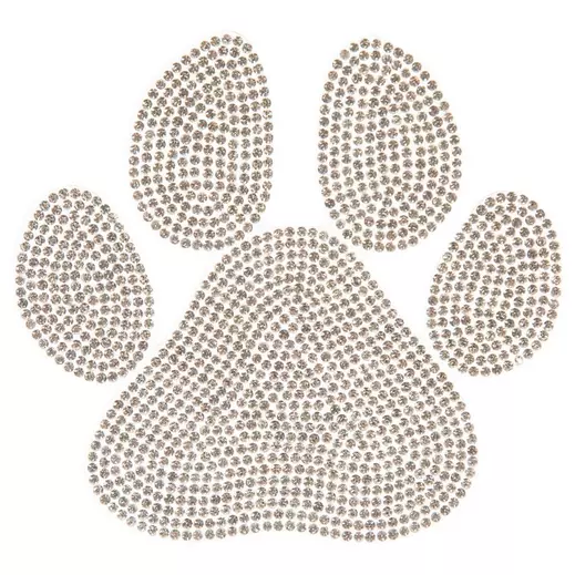 Rhinestone Dog Paw Patch