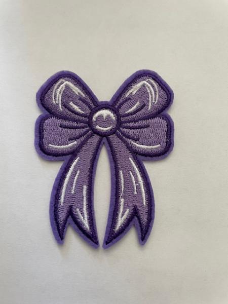 Purple Bow Patch